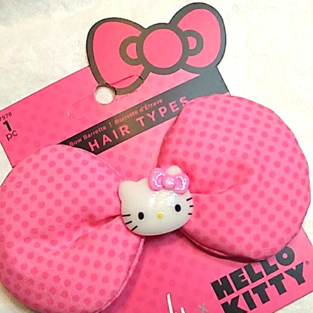 Hello kitty bow barrette